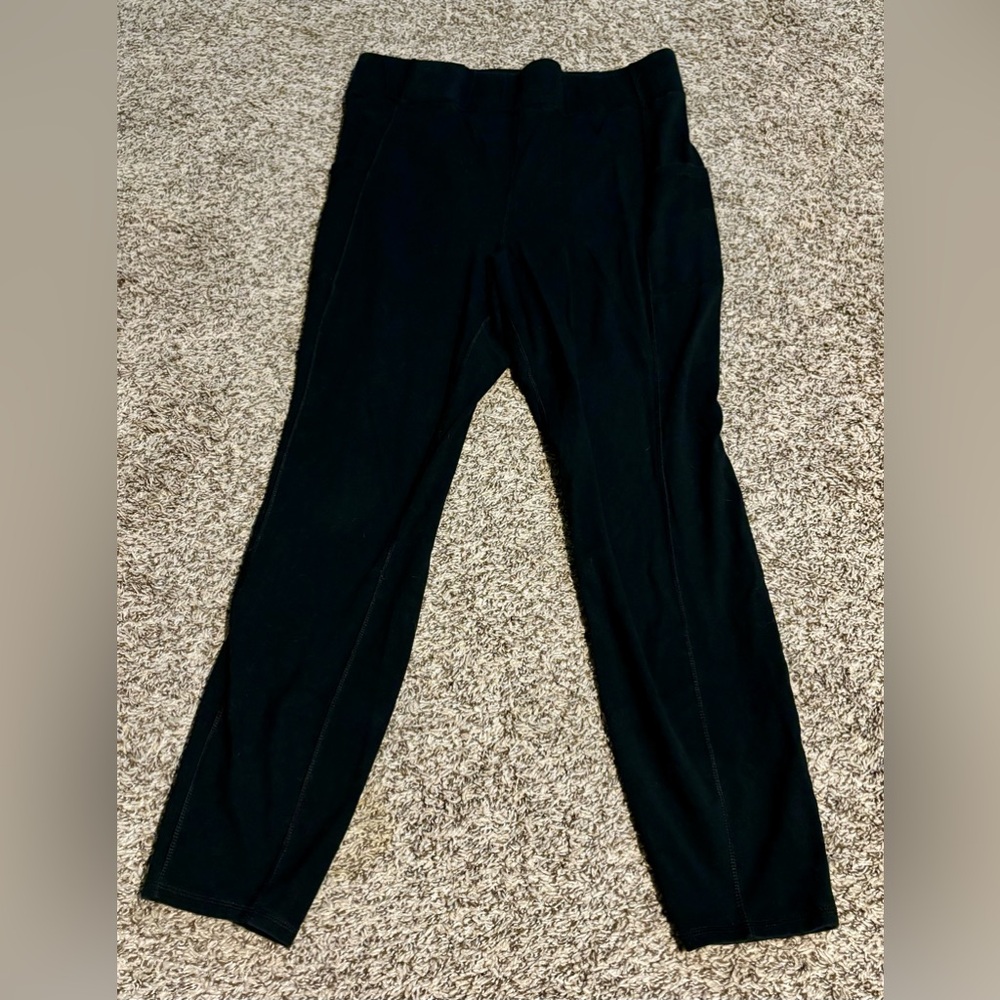💜 BOGO Ladies Black Leggings with pockets - Size 1X